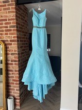 Sherri Hill long, blue prom dress. Size 0 (UK 4)
