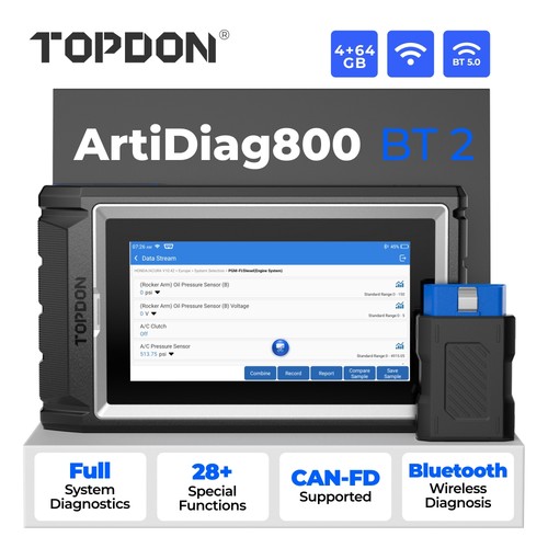 2026 topdon artidiag800 2 - artidiag800, bt