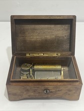 Antique SWISS Cylinder Music Box, 19th Century - in working condition
