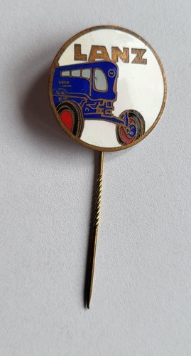 Vintage enamel lanz logo - lanz,