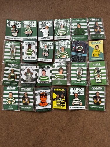 Celtic hooped heroes enamel - fc,