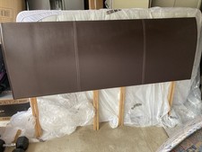 Superking bed base with 4 drawers & Next brown faux Leather headboard PR4 