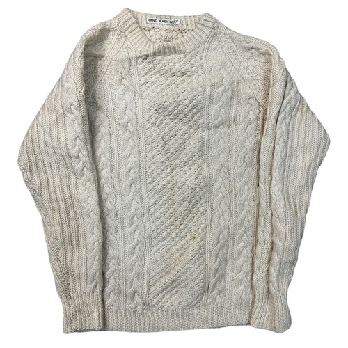 Vintage hand aran knit - aran, jumper