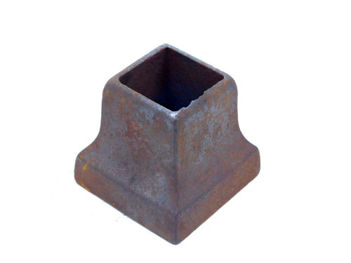 Rusted cast iron square - -,