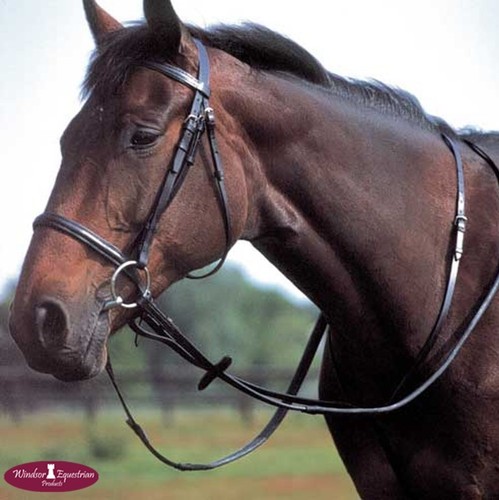 Leather standing martingale - leather, by