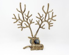 Gold Reindeer Jewelry Holder