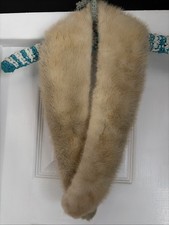 Vintage fur collar wrap stole - fur,