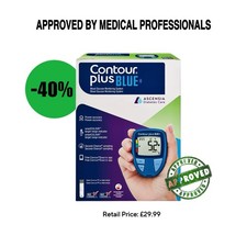 Ascensia CONTOUR PLUS BLUE Blood Glucose Meter Monitoring System