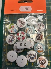 1750 Wooden Nautical Buttons