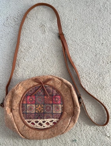 Cork shoulder handbag - cork,