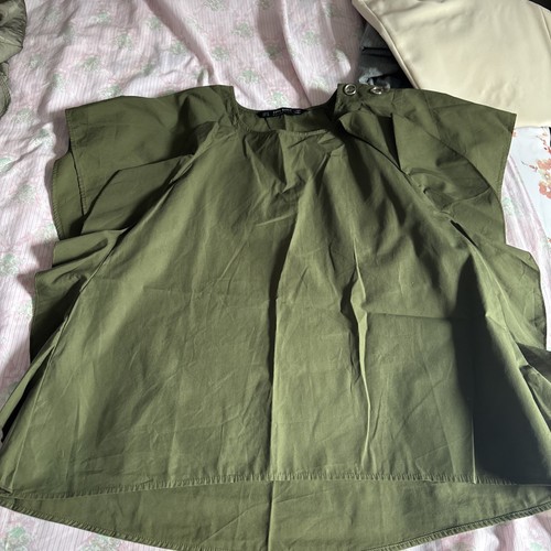 Zara ladies green top - green, size