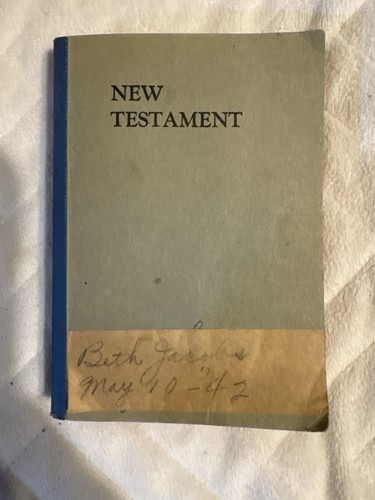 Vtg 1942 ww2 era - vtg, testament