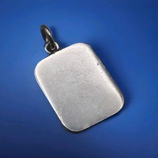 Vintage 925 Sterling Silver Slim Ingot Pendant