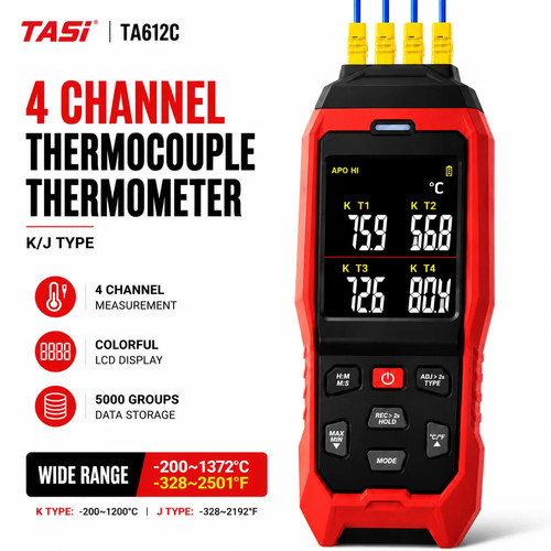 Channel t thermocouple - k/j/t,