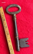 Old Safe Key HUGE 6" Iron