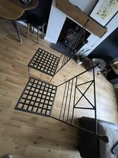 Pair of Cast Iron Tall Stools