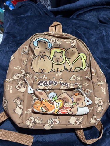 Capybara plush backpack kawaii - capybara,