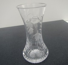 Stuart Glass Floral Vase