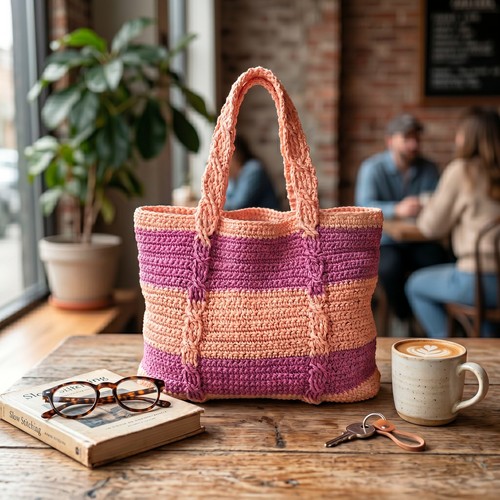 Handmade paper yarn cable - handmade,