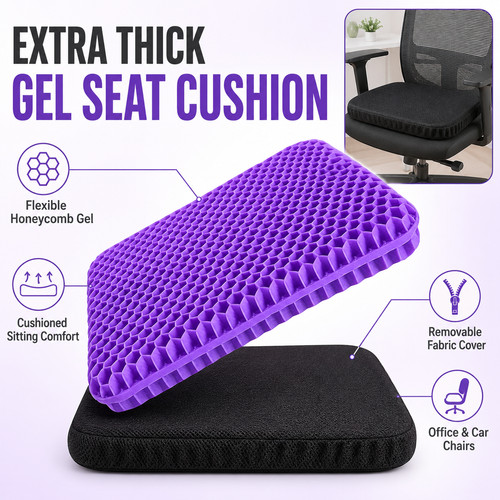 Orthopaedic gel seat cushion - gel,