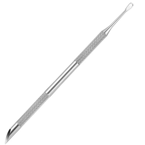 Stainless steel cuticle pusher - steel,
