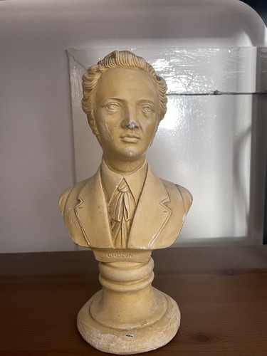 Vintage chopin ceramic bust - vintage,