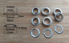 50 Sets 12mm Eyelets with