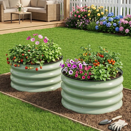 Set metal raised - raised, beds