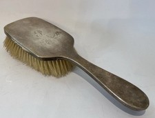 Antique Sterling Silver Hair Brush. 1922. Birmingham. Engraved Symbol. No Damage
