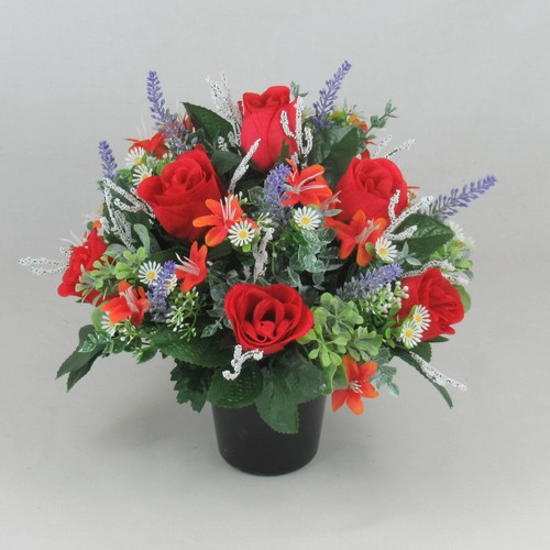 Autumn artificial grave - autumn, flower