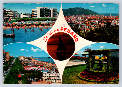Vintage postcard saluti - vintage,