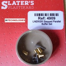 Slaters 4909 - 4 x 4mm Scale = 00 Gauge LNER/SR Stepped Parallel Buffer Sets 48P