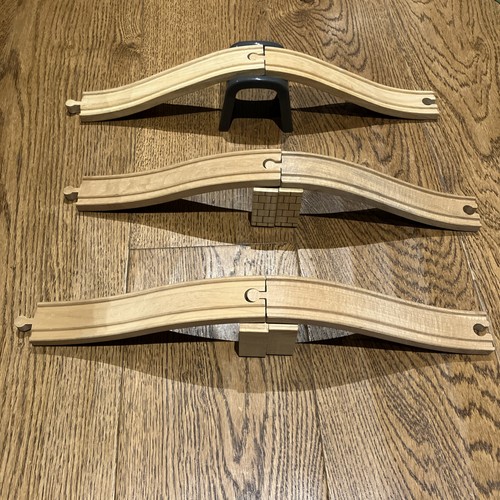 Three wooden railway - wooden,