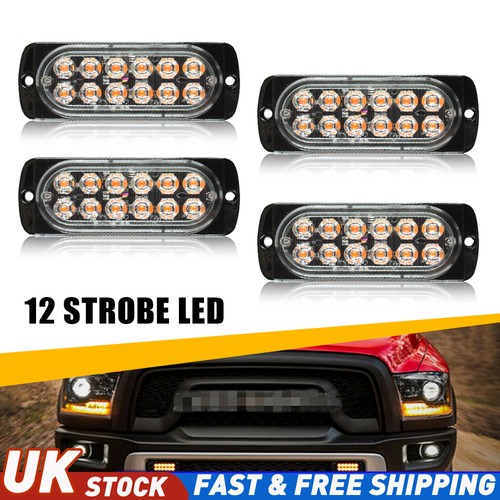 12led amber strobe recovery - 4x,