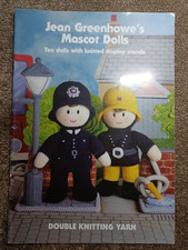 Jean Greenhowe's Knitting Pattern Booklet - MASCOT DOLLS (Ten dolls & stands) (8