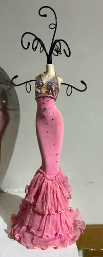 Pink dress mannequin jewellery - mannequin,