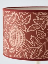 John Lewis x Sanderson Cantaloupe Drum Lampshade, Terracotta, 40 Cm