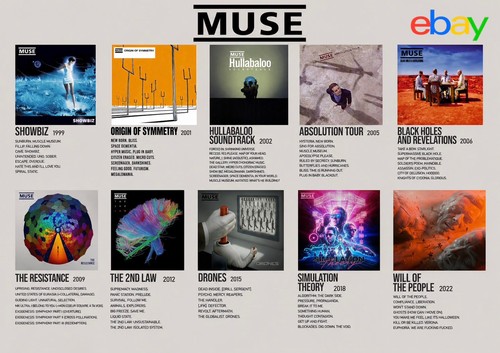 Muse albums photo design - muse,