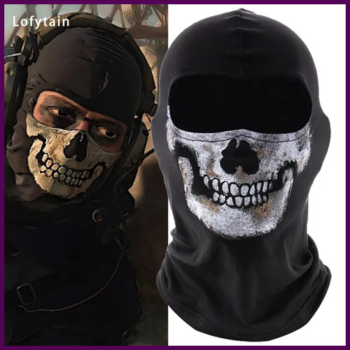 Ghost skull balaclava - mask, cod