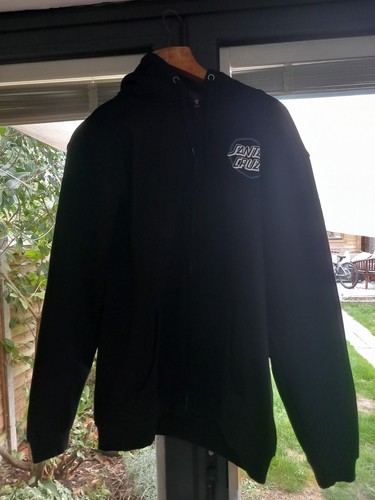 Santa cruz black zip fronted - santa,