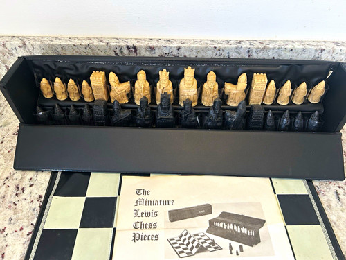 Miniature lewis chess - chess, pieces