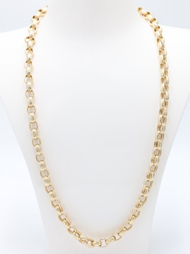 Gold belcher chain - gold,