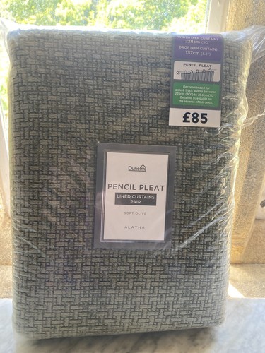 Dunelm alayna pencil pleat - dunelm,