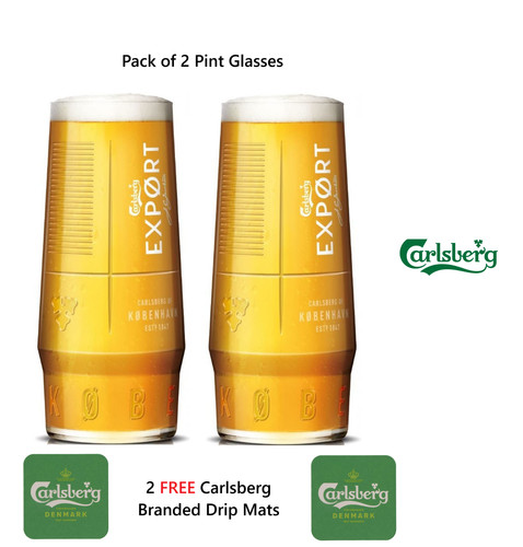 Carlsberg pint glasses - carlsberg,