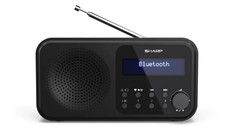 Sharp DRP420BK Tokyo Portable DAB Digital Radio With Bluetooth, Midnight Black