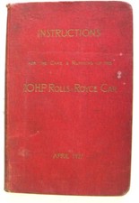 ROLLS ROYCE 20 hp Car Owners