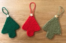 Handmade knitted christmas