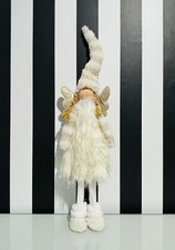 ? Tkmaxx Woodland Snow Fairy Angel Winter Fur Standing Cream Doll Christmas