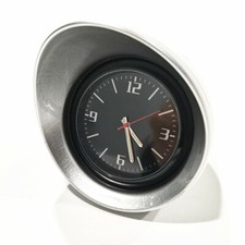Car Dashboard Clock Pointer Time Gauge Luminous Silver Shell Interior Accessory