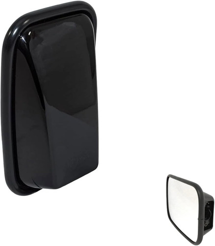 Gloss black mirror head - black,
